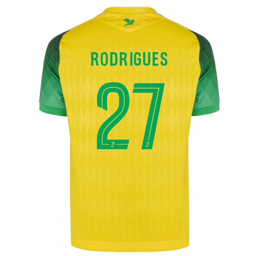 Danxen Mujer Camiseta Nelly Rodrigues #27 Amarillo Verde Rojo 1ª Equipación 2026/27 La Camisa