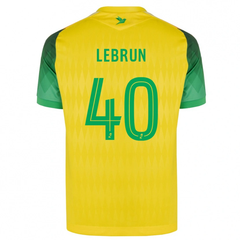Danxen Mujer Camiseta Lisa Lebrun #40 Amarillo Verde Rojo 1ª Equipación 2026/27 La Camisa