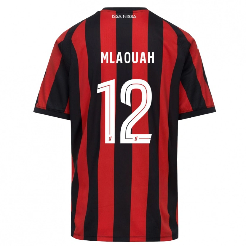 Danxen Mujer Camiseta Sofiane Mlaouah #12 Rojo Negro Blanco 1ª Equipación 2026/27 La Camisa