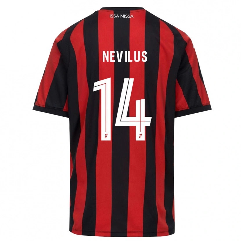 Danxen Mujer Camiseta Anthonyo Nevilus #14 Rojo Negro Blanco 1ª Equipación 2026/27 La Camisa