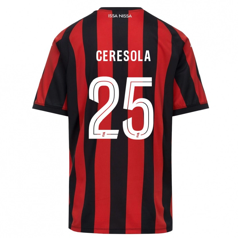 Danxen Mujer Camiseta Manon Ceresola #25 Rojo Negro Blanco 1ª Equipación 2026/27 La Camisa
