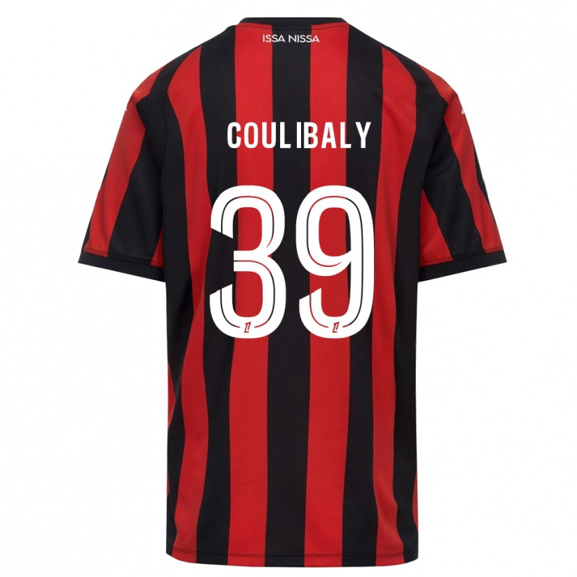 Danxen Mujer Camiseta Djibril Coulibaly #39 Rojo Negro Blanco 1ª Equipación 2026/27 La Camisa