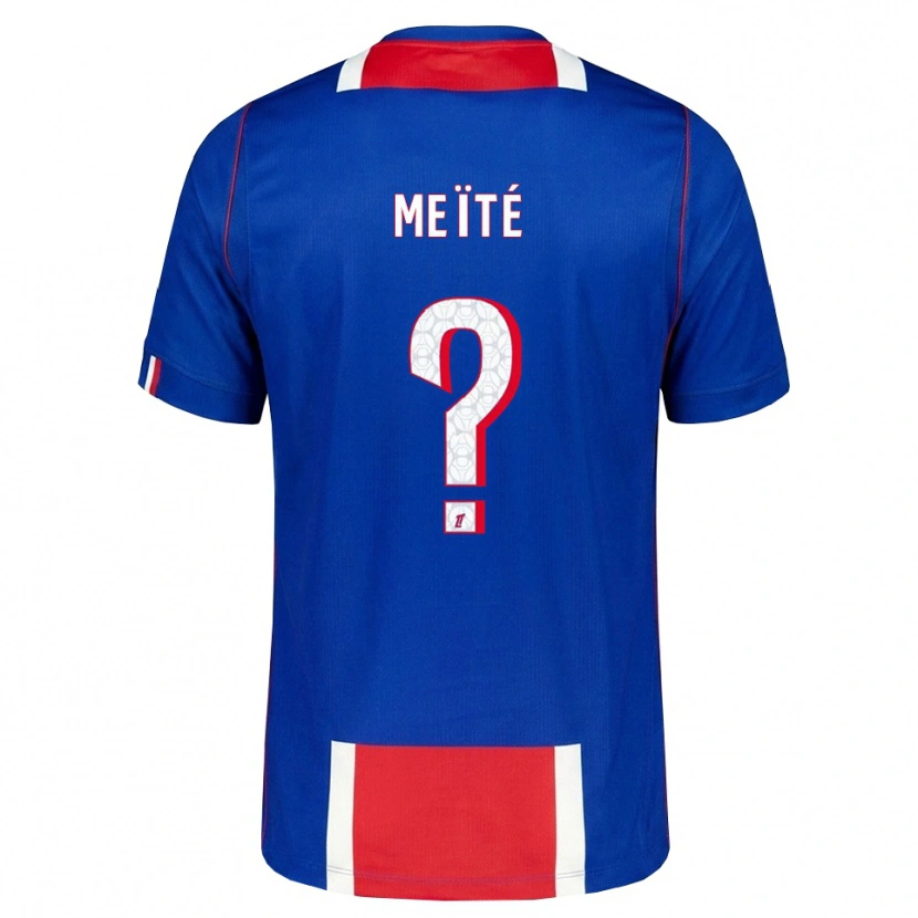 Danxen Mujer Camiseta Mamadou Meïté #0 Rojo Blanco Azul 1ª Equipación 2026/27 La Camisa