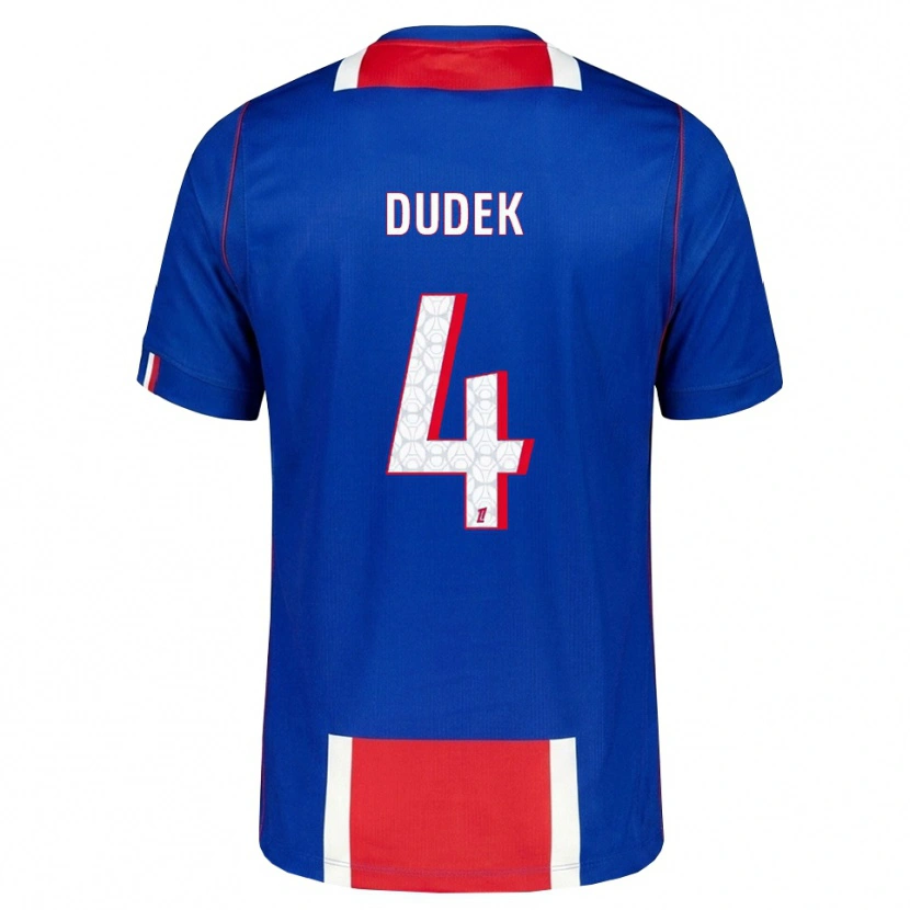 Danxen Mujer Camiseta Paulina Dudek #4 Rojo Blanco Azul 1ª Equipación 2026/27 La Camisa