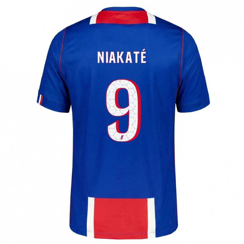 Danxen Mujer Camiseta Maoula Niakaté #9 Rojo Blanco Azul 1ª Equipación 2026/27 La Camisa