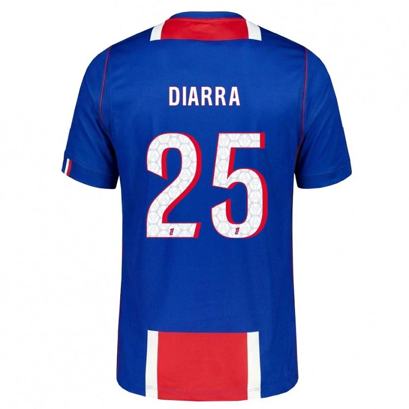 Danxen Mujer Camiseta Agueissa Diarra #25 Rojo Blanco Azul 1ª Equipación 2026/27 La Camisa