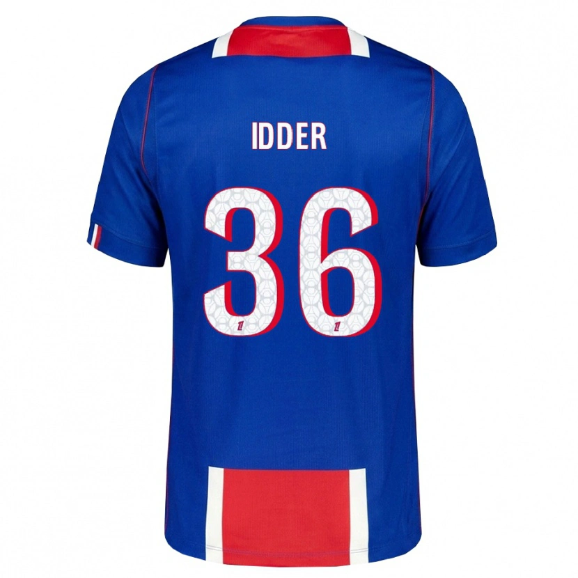 Danxen Mujer Camiseta Younes Idder #36 Rojo Blanco Azul 1ª Equipación 2026/27 La Camisa