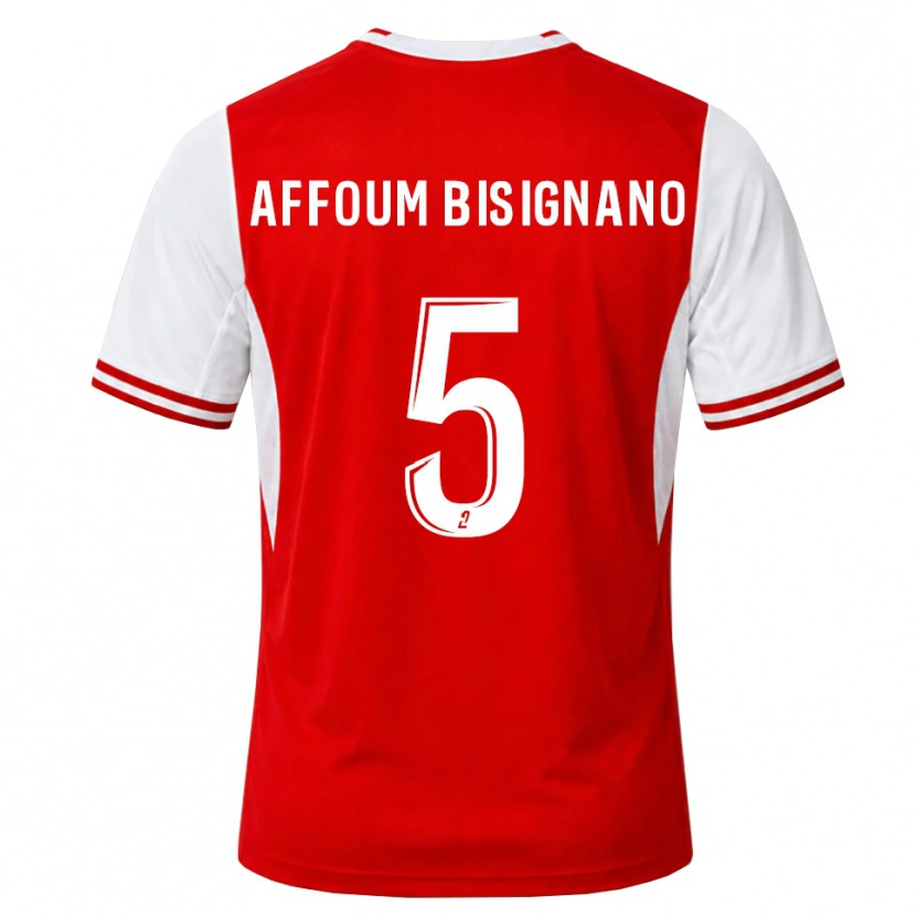 Danxen Mujer Camiseta Layan Affoum Bisignano #5 Rojo Blanco 1ª Equipación 2026/27 La Camisa