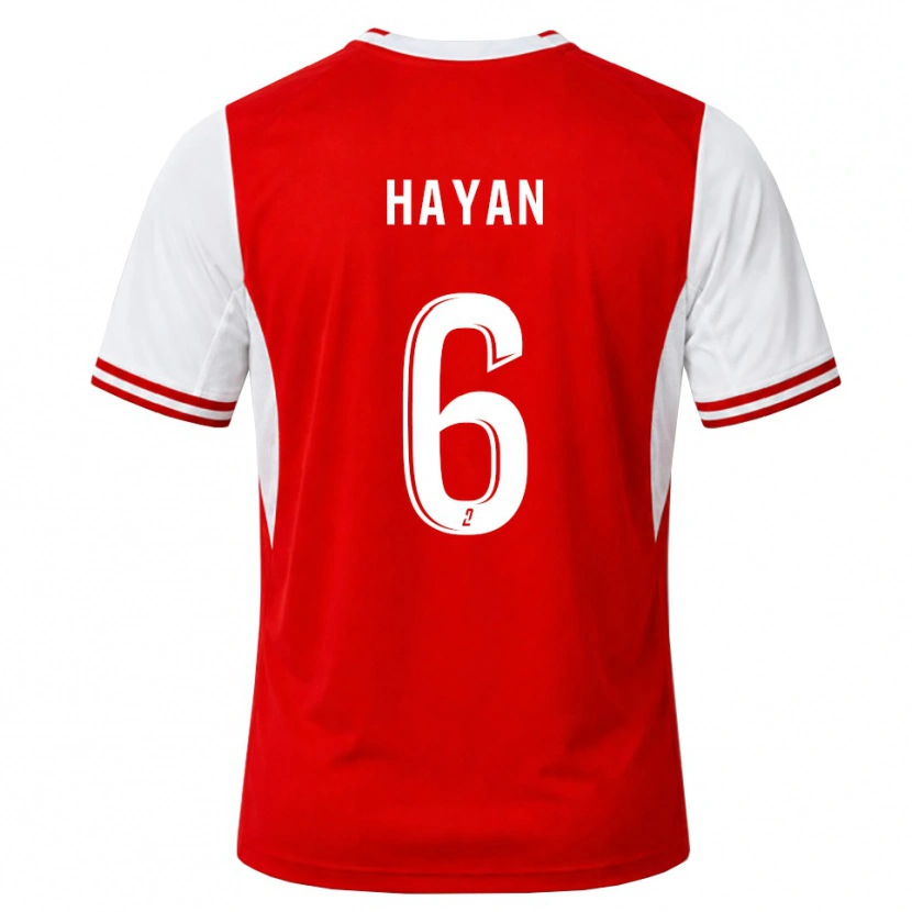 Danxen Mujer Camiseta Zahid Hayan #6 Rojo Blanco 1ª Equipación 2026/27 La Camisa