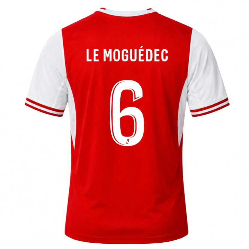 Danxen Mujer Camiseta Anaële Le Moguédec #6 Rojo Blanco 1ª Equipación 2026/27 La Camisa