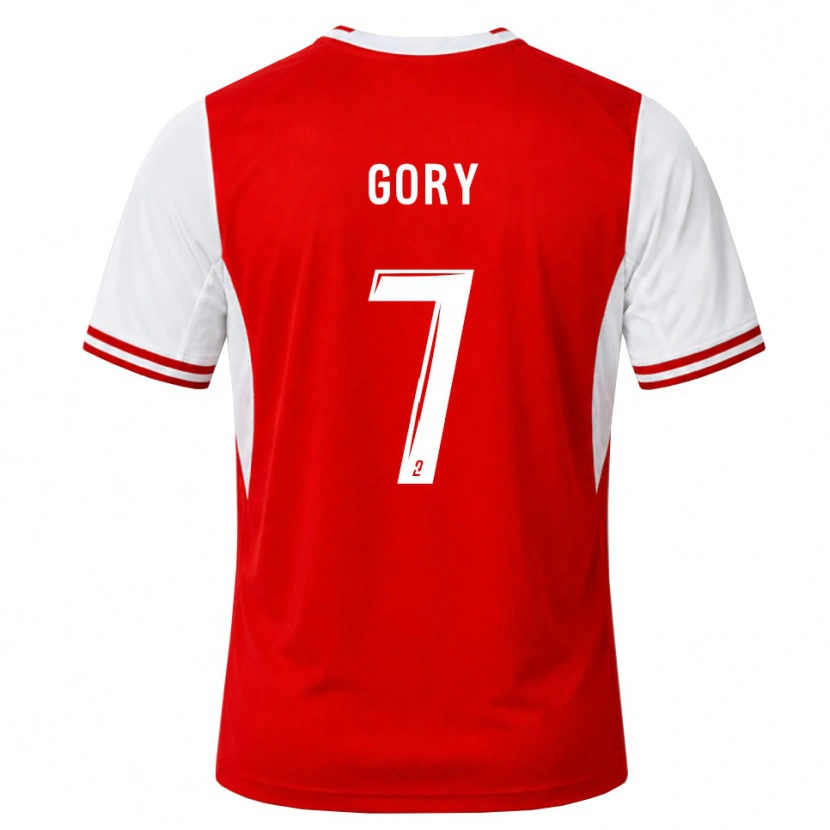 Danxen Mujer Camiseta Abdoulaye Gory #7 Rojo Blanco 1ª Equipación 2026/27 La Camisa