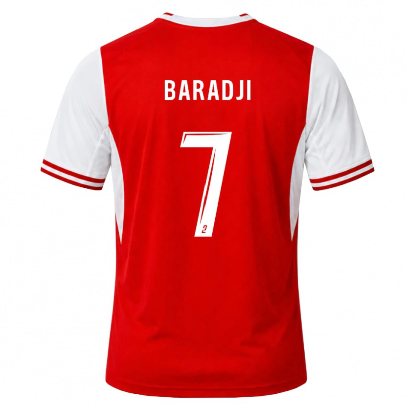 Danxen Mujer Camiseta Adama Baradji #7 Rojo Blanco 1ª Equipación 2026/27 La Camisa