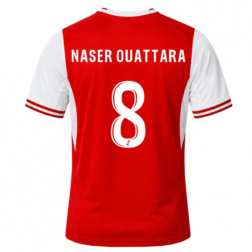 Danxen Mujer Camiseta Papus Naser Ouattara #8 Rojo Blanco 1ª Equipación 2026/27 La Camisa