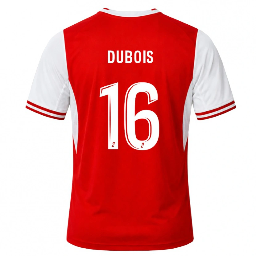 Danxen Mujer Camiseta Tom Dubois #16 Rojo Blanco 1ª Equipación 2026/27 La Camisa