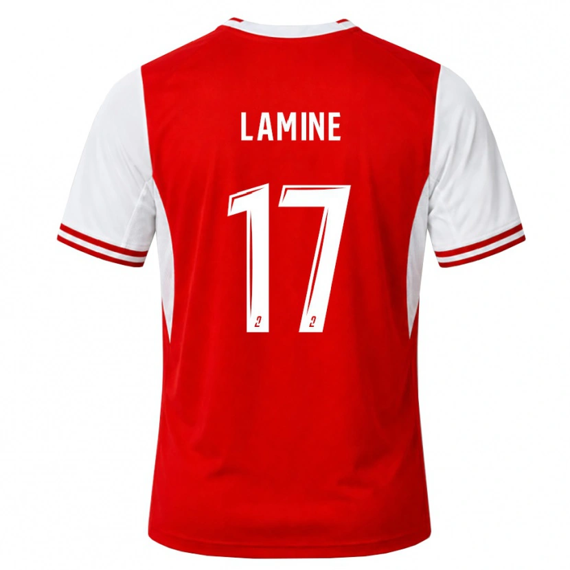 Danxen Mujer Camiseta Mana Lamine #17 Rojo Blanco 1ª Equipación 2026/27 La Camisa