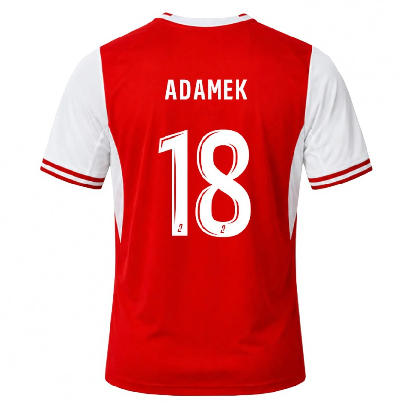 Danxen Mujer Camiseta Kayla Adamek #18 Rojo Blanco 1ª Equipación 2026/27 La Camisa