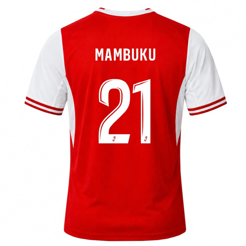 Danxen Mujer Camiseta Jean Mambuku #21 Rojo Blanco 1ª Equipación 2026/27 La Camisa