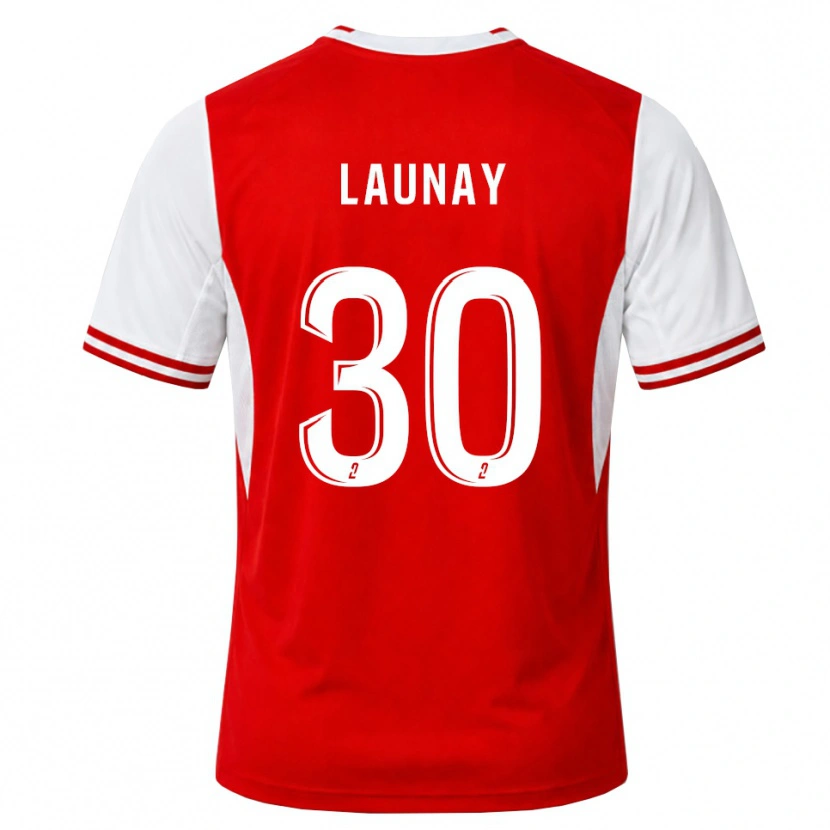 Danxen Mujer Camiseta Elisa Launay #30 Rojo Blanco 1ª Equipación 2026/27 La Camisa