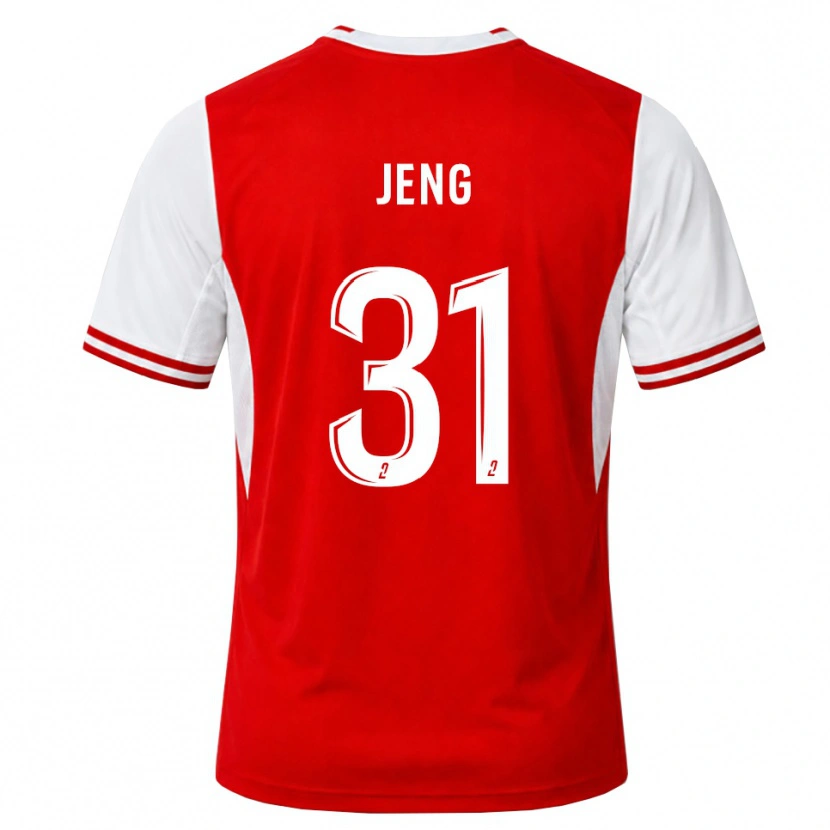 Danxen Mujer Camiseta Malcolm Jeng #31 Rojo Blanco 1ª Equipación 2026/27 La Camisa