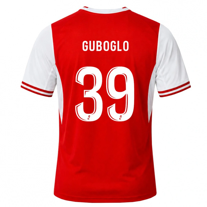 Danxen Mujer Camiseta Aleksandr Guboglo #39 Rojo Blanco 1ª Equipación 2026/27 La Camisa