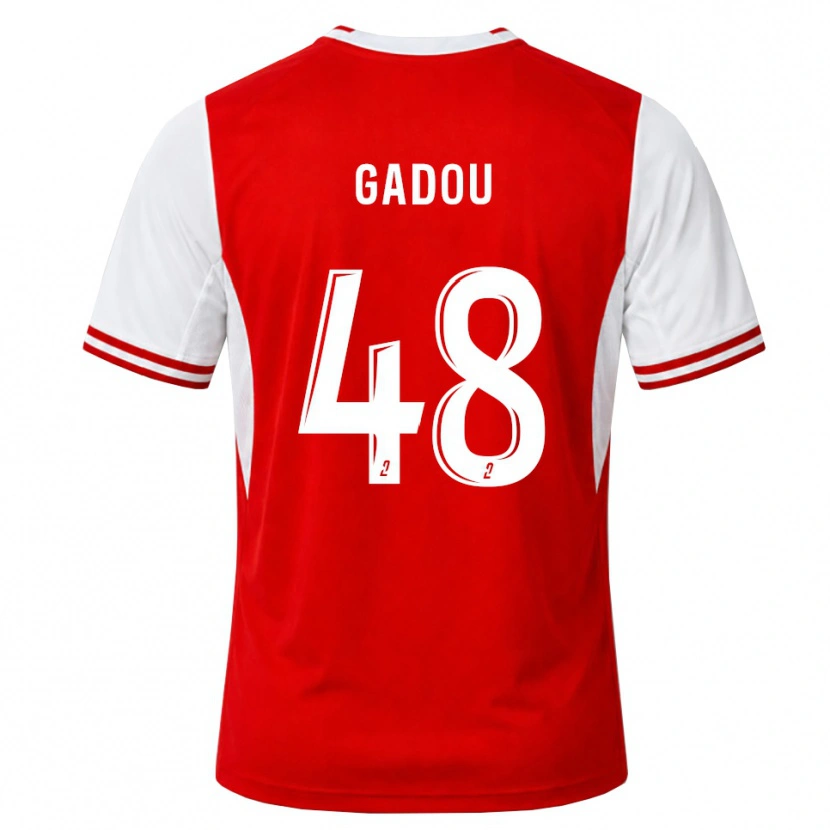 Danxen Mujer Camiseta Arone Gadou #48 Rojo Blanco 1ª Equipación 2026/27 La Camisa