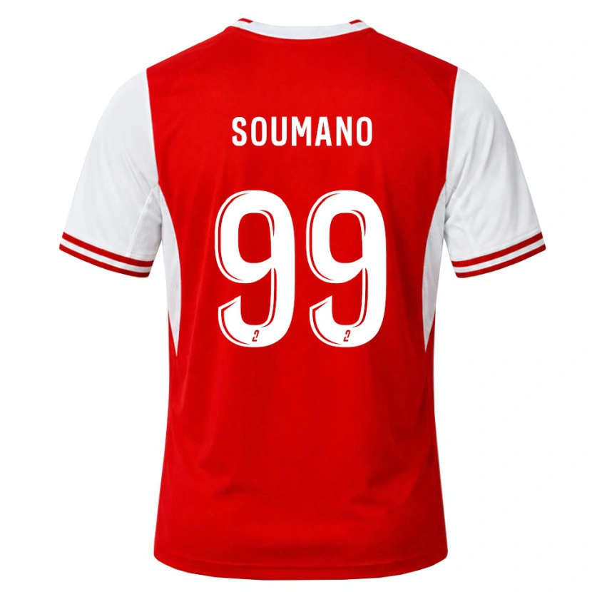 Danxen Mujer Camiseta Sambou Soumano #99 Rojo Blanco 1ª Equipación 2026/27 La Camisa