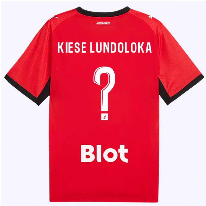 Danxen Mujer Camiseta Jeanslor Kiese Lundoloka #0 Rojo Negro Blanco 1ª Equipación 2026/27 La Camisa