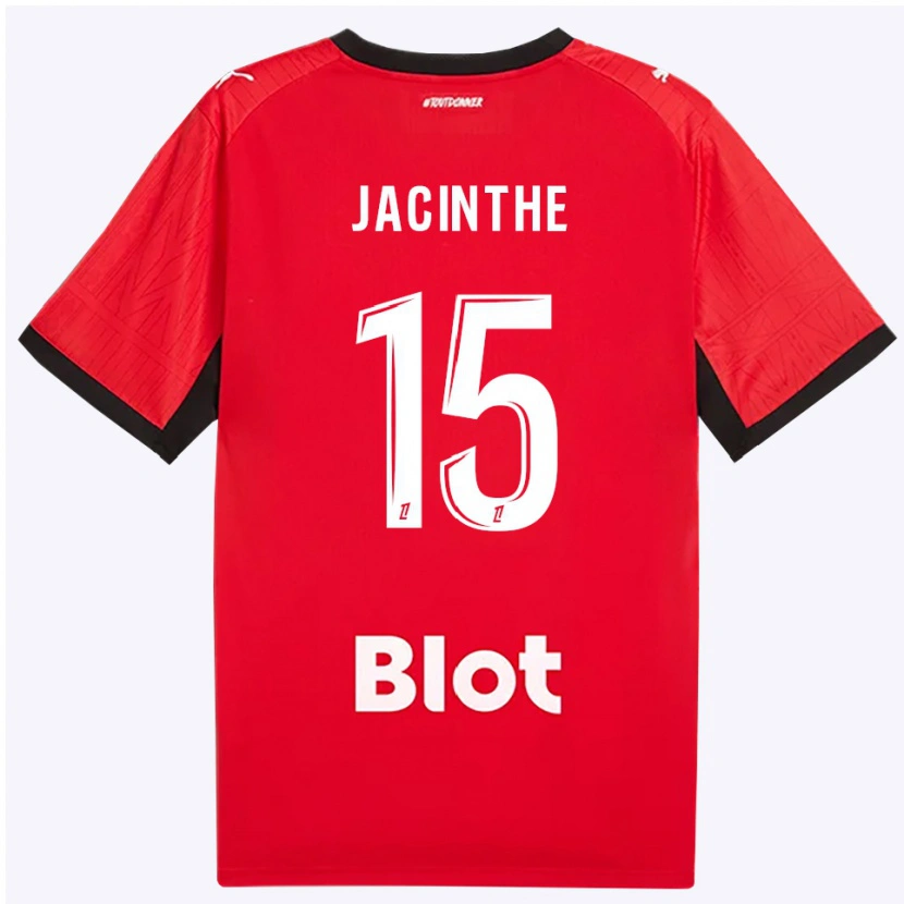 Danxen Mujer Camiseta Dee-Shawn Jacinthe #15 Rojo Negro Blanco 1ª Equipación 2026/27 La Camisa