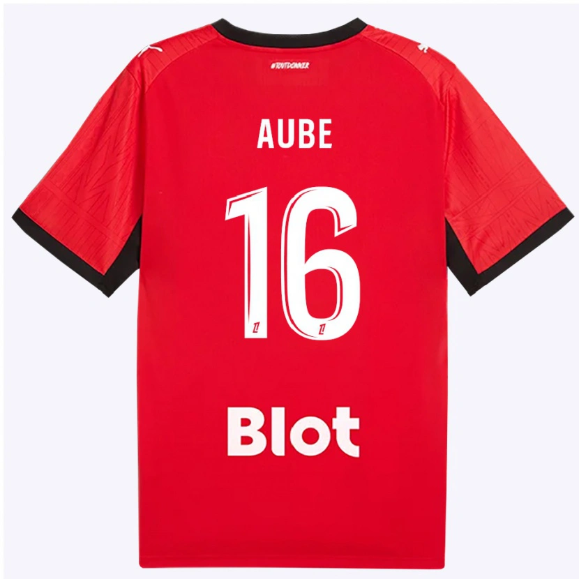 Danxen Mujer Camiseta Yanis Aube #16 Rojo Negro Blanco 1ª Equipación 2026/27 La Camisa