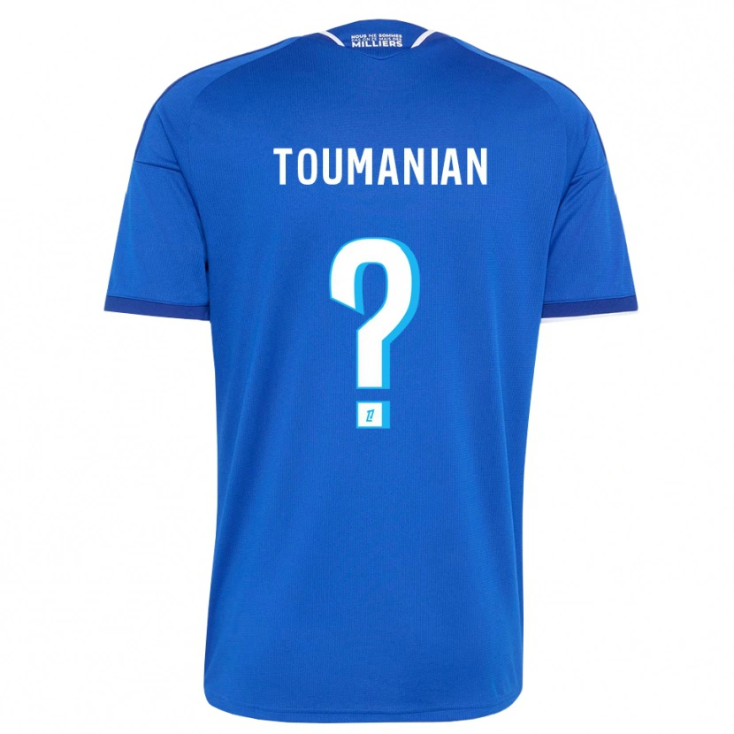 Danxen Mujer Camiseta Anthony Toumanian #0 Azul Real Blanco 1ª Equipación 2026/27 La Camisa