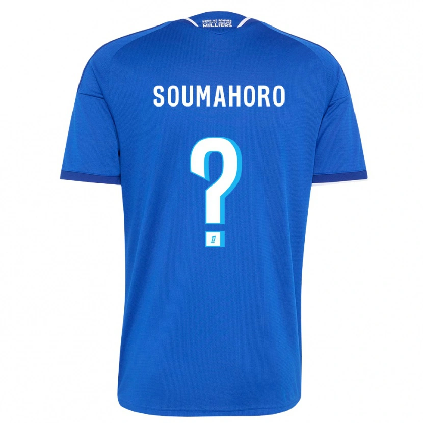 Danxen Mujer Camiseta Mohamed Soumahoro #0 Azul Real Blanco 1ª Equipación 2026/27 La Camisa