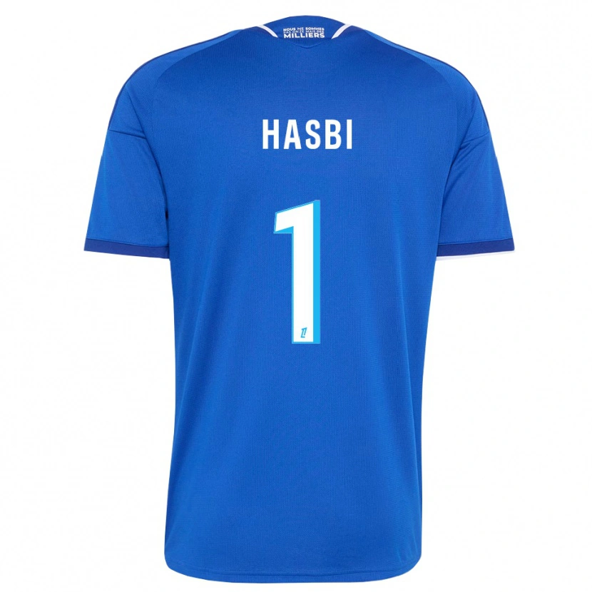 Danxen Mujer Camiseta Walid Hasbi #1 Azul Real Blanco 1ª Equipación 2026/27 La Camisa