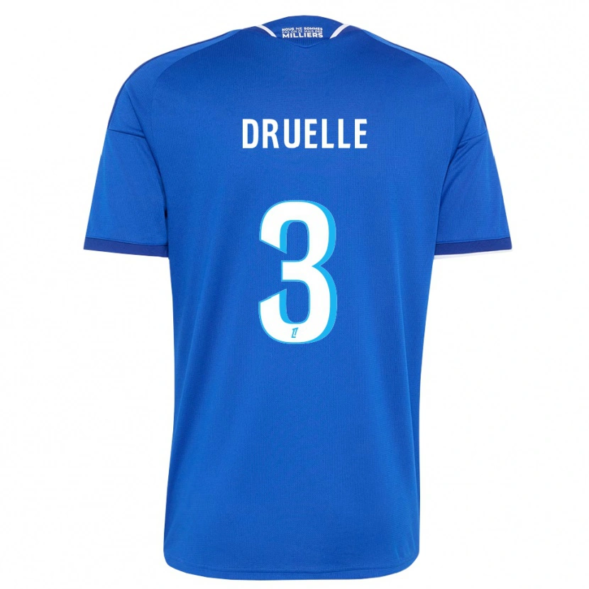 Danxen Mujer Camiseta Robin Druelle #3 Azul Real Blanco 1ª Equipación 2026/27 La Camisa