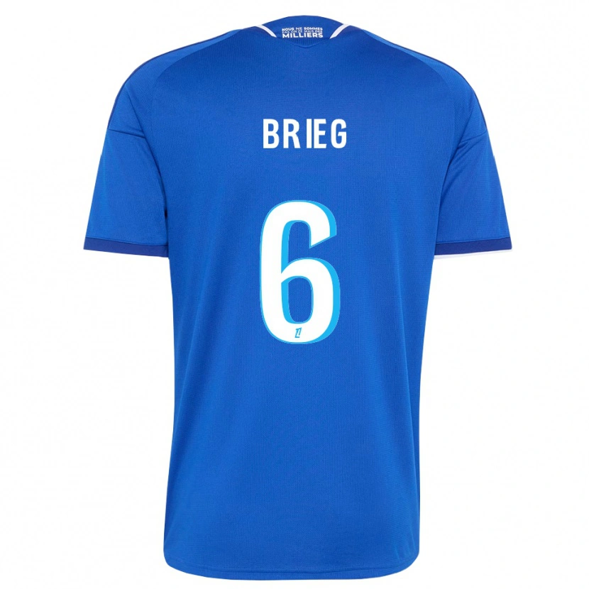 Danxen Mujer Camiseta Redouan Brieg #6 Azul Real Blanco 1ª Equipación 2026/27 La Camisa