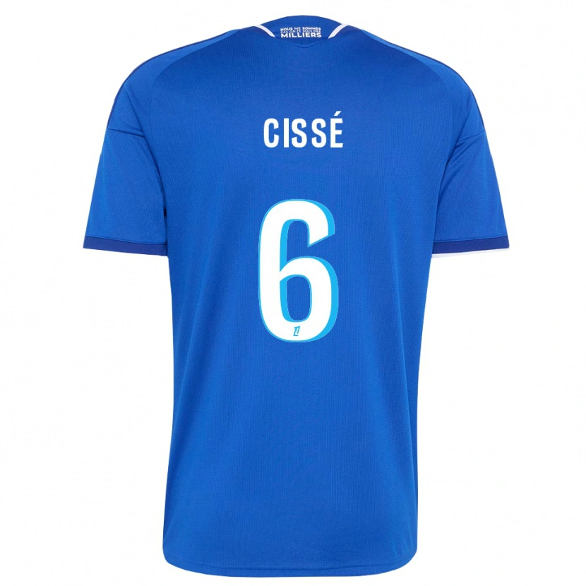 Danxen Mujer Camiseta Amadou Cissé #6 Azul Real Blanco 1ª Equipación 2026/27 La Camisa