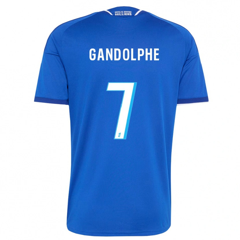 Danxen Mujer Camiseta Adrien Gandolphe #7 Azul Real Blanco 1ª Equipación 2026/27 La Camisa