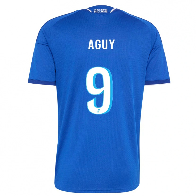 Danxen Mujer Camiseta David Aguy #9 Azul Real Blanco 1ª Equipación 2026/27 La Camisa