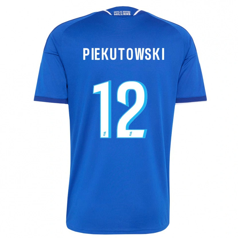 Danxen Mujer Camiseta Milosz Piekutowski #12 Azul Real Blanco 1ª Equipación 2026/27 La Camisa
