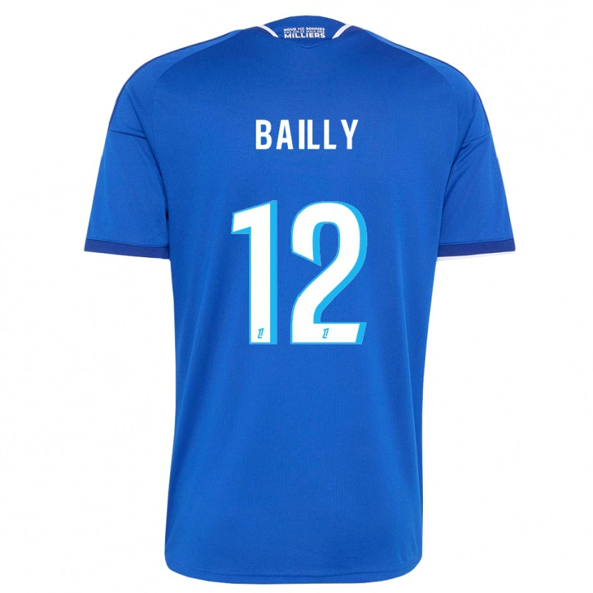 Danxen Mujer Camiseta Melvine Bailly #12 Azul Real Blanco 1ª Equipación 2026/27 La Camisa