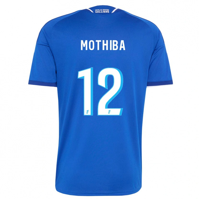 Danxen Mujer Camiseta Lebo Mothiba #12 Azul Real Blanco 1ª Equipación 2026/27 La Camisa
