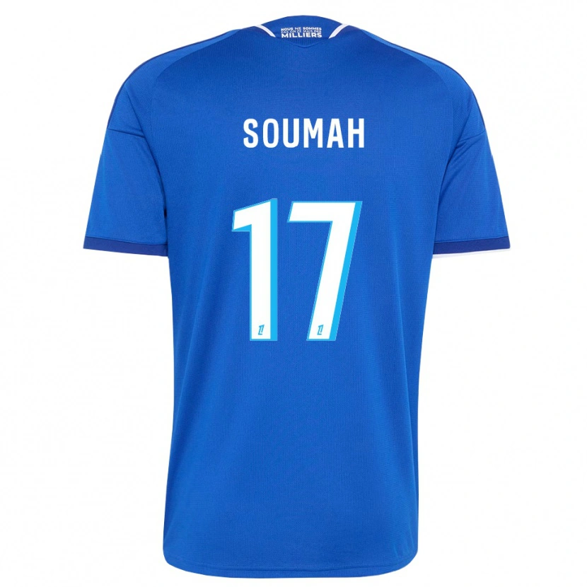 Danxen Mujer Camiseta Malick Soumah #17 Azul Real Blanco 1ª Equipación 2026/27 La Camisa