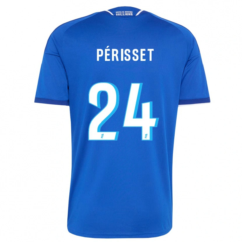 Danxen Mujer Camiseta Ève Périsset #24 Azul Real Blanco 1ª Equipación 2026/27 La Camisa