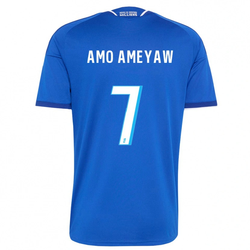 Danxen Mujer Camiseta Samuel Amo-Ameyaw #7 Azul Real Blanco 1ª Equipación 2026/27 La Camisa