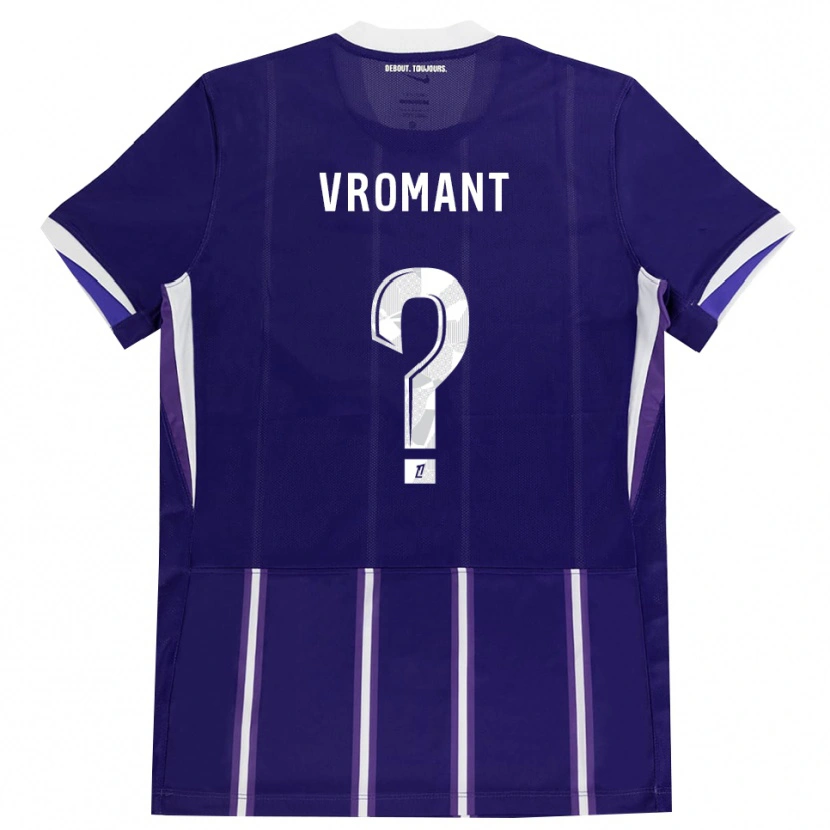Danxen Mujer Camiseta Todd Vromant #0 Morado Blanco 1ª Equipación 2026/27 La Camisa