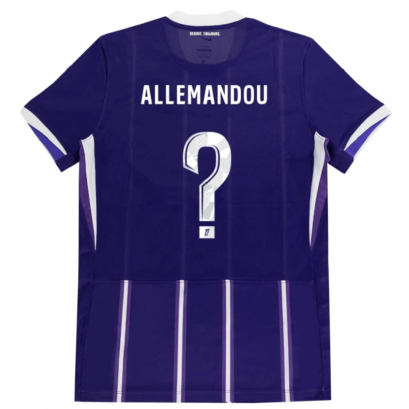 Danxen Mujer Camiseta Teddy Allemandou #0 Morado Blanco 1ª Equipación 2026/27 La Camisa