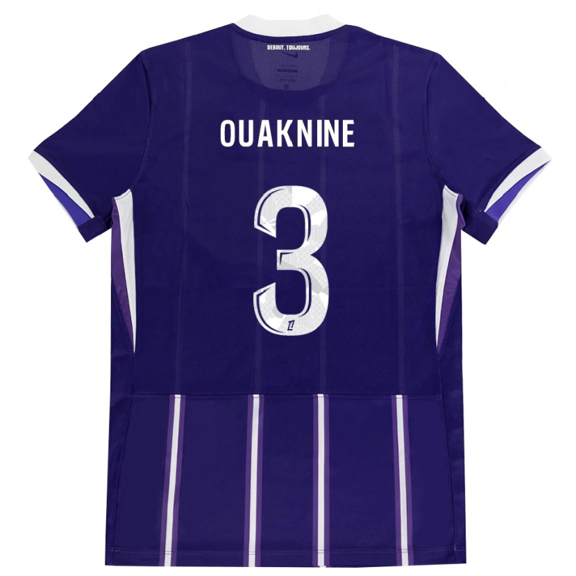Danxen Mujer Camiseta Jules Ouaknine #3 Morado Blanco 1ª Equipación 2026/27 La Camisa