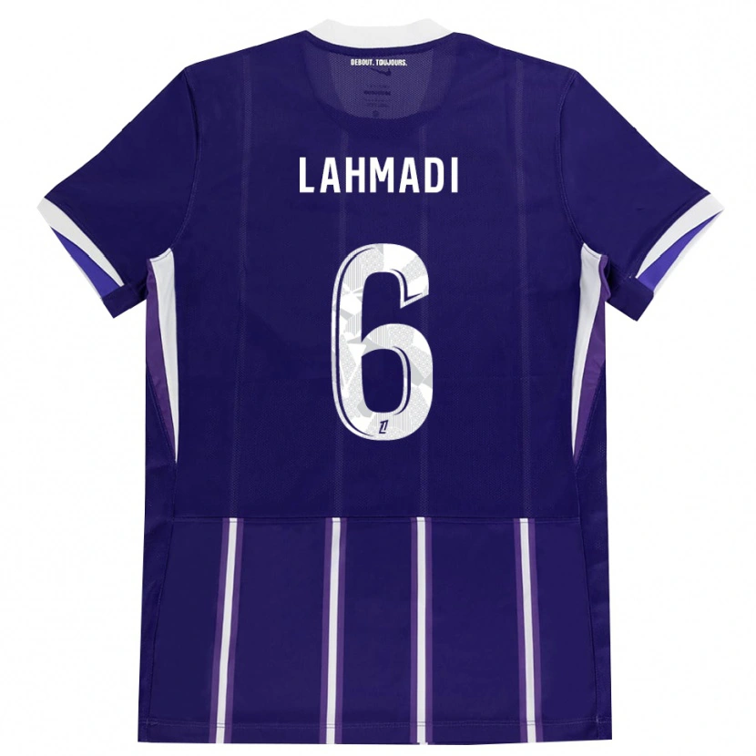 Danxen Mujer Camiseta Noah Lahmadi #6 Morado Blanco 1ª Equipación 2026/27 La Camisa