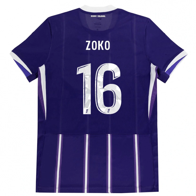 Danxen Mujer Camiseta Nathan Zoko #16 Morado Blanco 1ª Equipación 2026/27 La Camisa