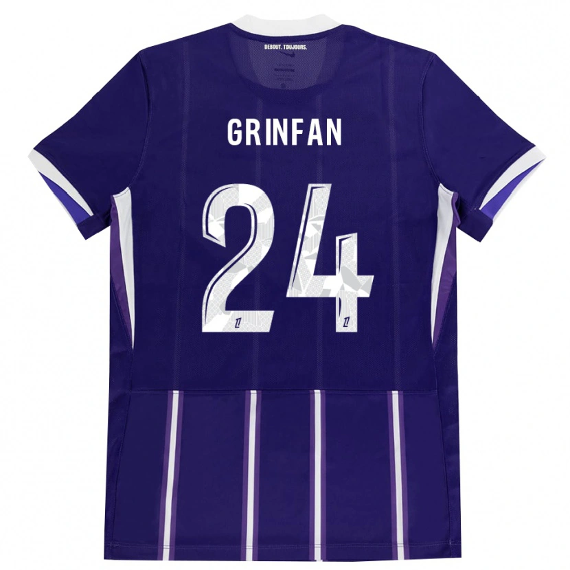 Danxen Mujer Camiseta Roma Grinfan #24 Morado Blanco 1ª Equipación 2026/27 La Camisa