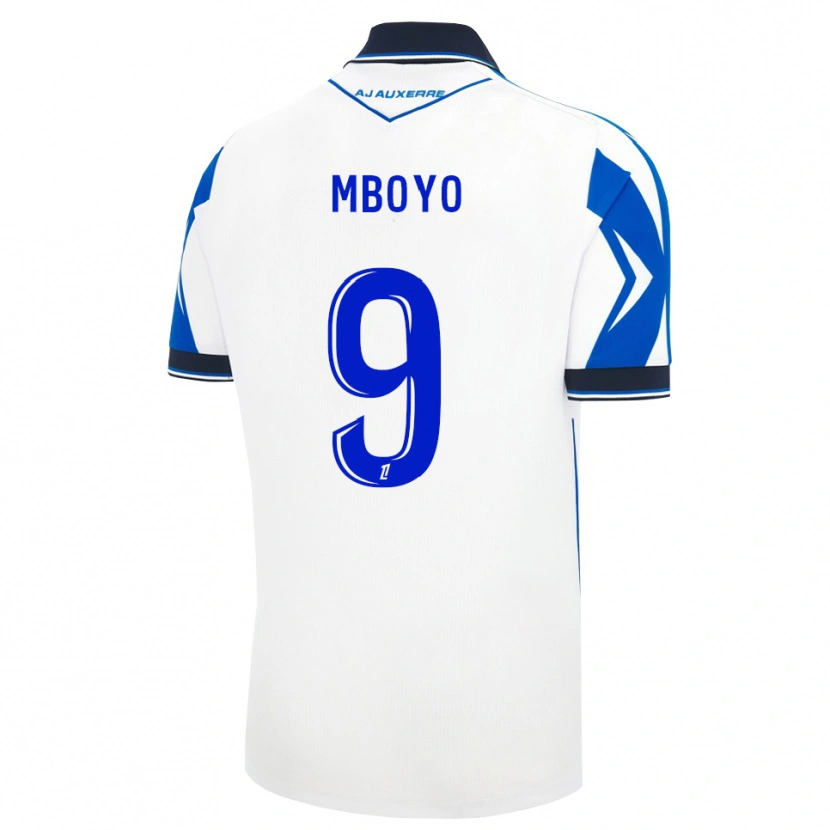 Danxen Mujer Camiseta Andy Mboyo #9 Negro Blanco Azul 1ª Equipación 2026/27 La Camisa